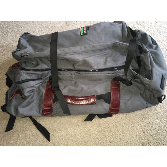LL Bean Backpack Duffle Bag Gray Tactical Survival Rucksack X Large Vintage - Picture 15 of 15